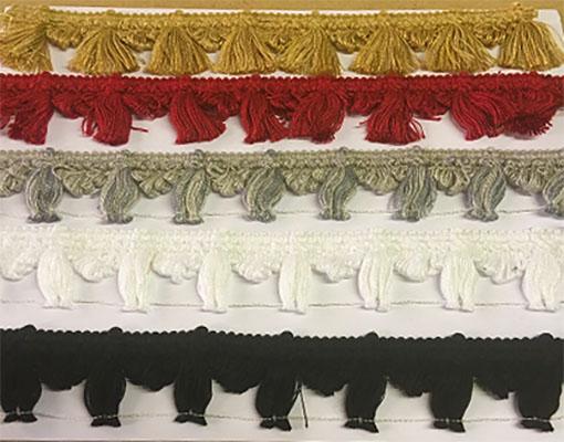 Whiterig Truck Curtains Tassle trim in different colours