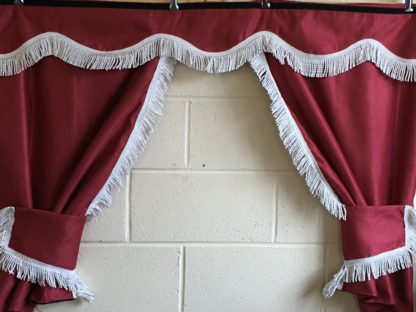 Suede cab curtain set by Whiterig Truck Curtains