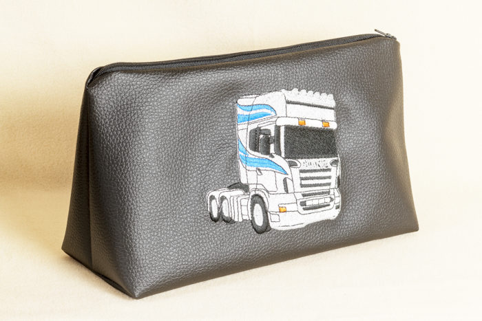 Scania truck washbag from Whiterig Truck Curtains